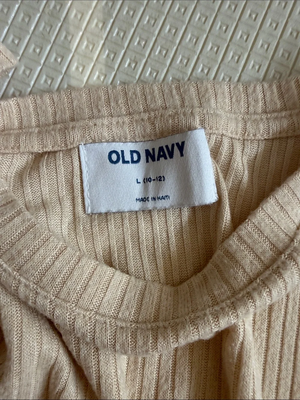 2 Piece Bundle Lot Old Navy Ribbed Crewneck Sweaters. Size L 10/12